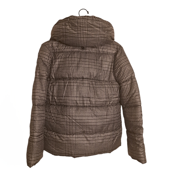 Jason Wu Gray Houndstooth Double Breasted Puffer Coat - Picture 7 of 7